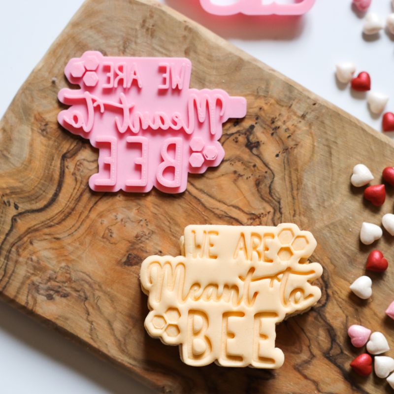 We Are Meant To Bee Valentine's Cookie Cutter and Stamp