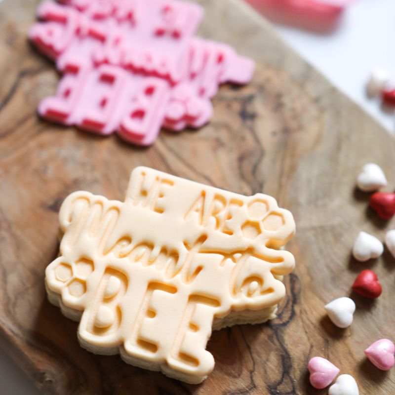 We Are Meant To Bee Valentine's Cookie Cutter and Stamp