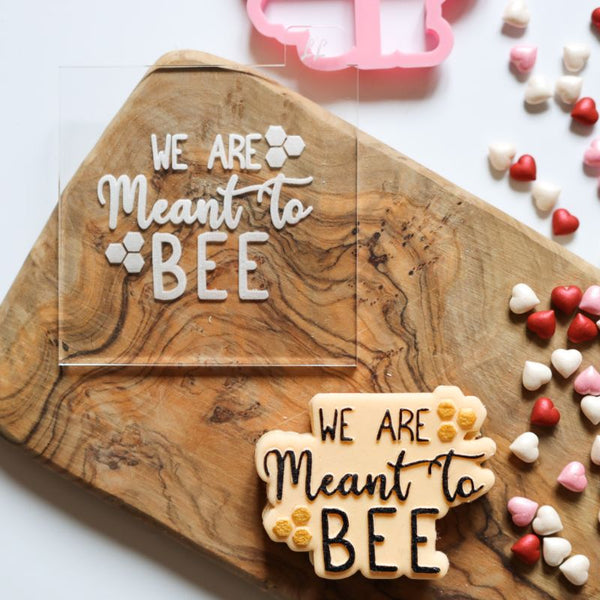 We Are Meant To Bee Valentine's Cookie Cutter and Embosser