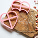 Love Heart Doughnut Set Valentine's Cookie Cutters and Embosser