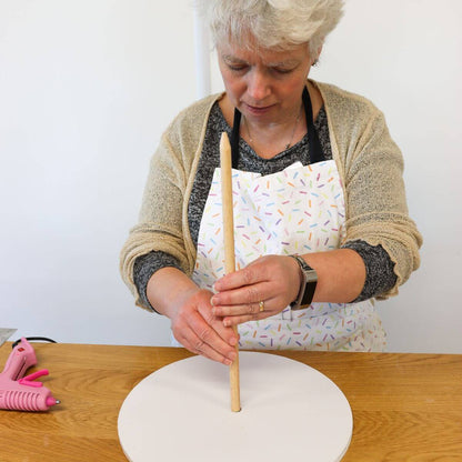 LissieLou food-safe wooden cake dowels – 14-inch long, 12mm thick supports for tiered cakes