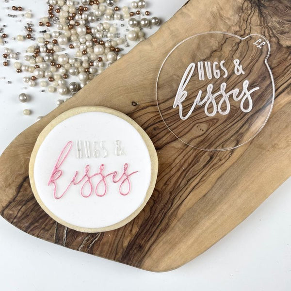 Hugs and Kisses Style 2 Valentine's Cookie Embosser