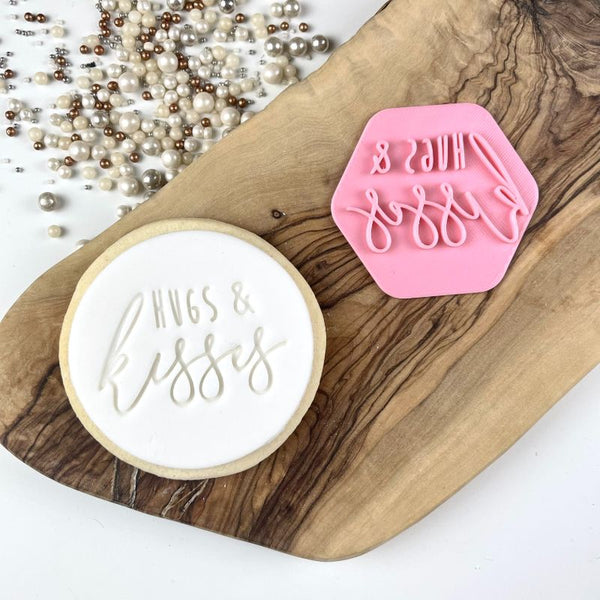 Hugs and Kisses Style 2 Valentine's Cookie Stamp