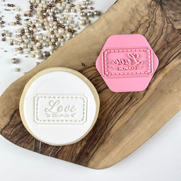 Mini Love Coupon Valentine's Cookie Stamp
