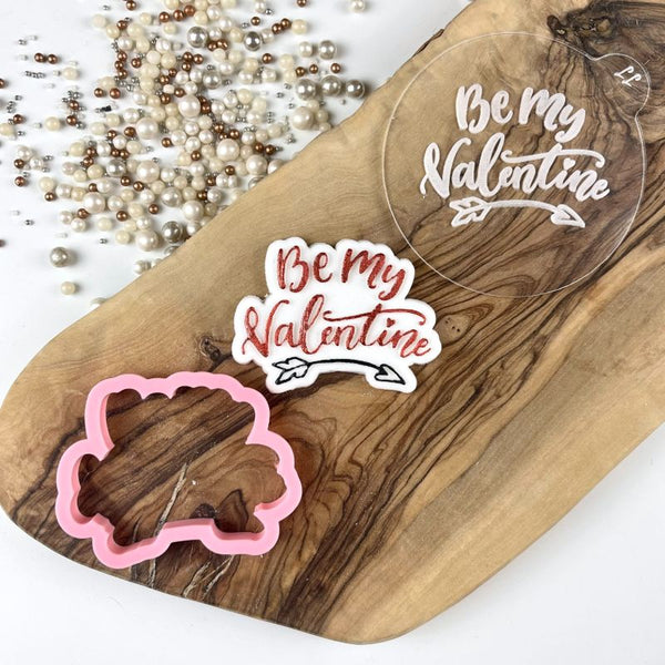 Mini Be My Valentine Cookie Cutter and Embosser