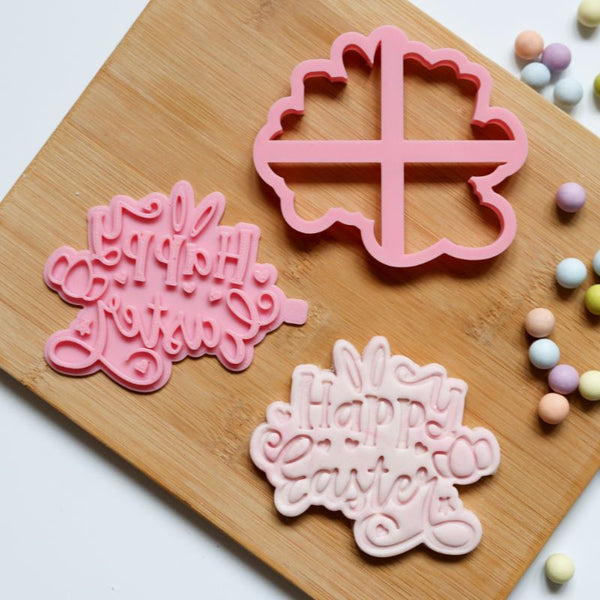 Happy Easter Style 3 Cookie Cutter and Stamp