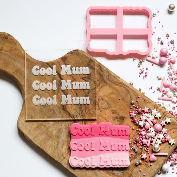 Cool Mum Mother's Day Cookie Cutter and Embosser