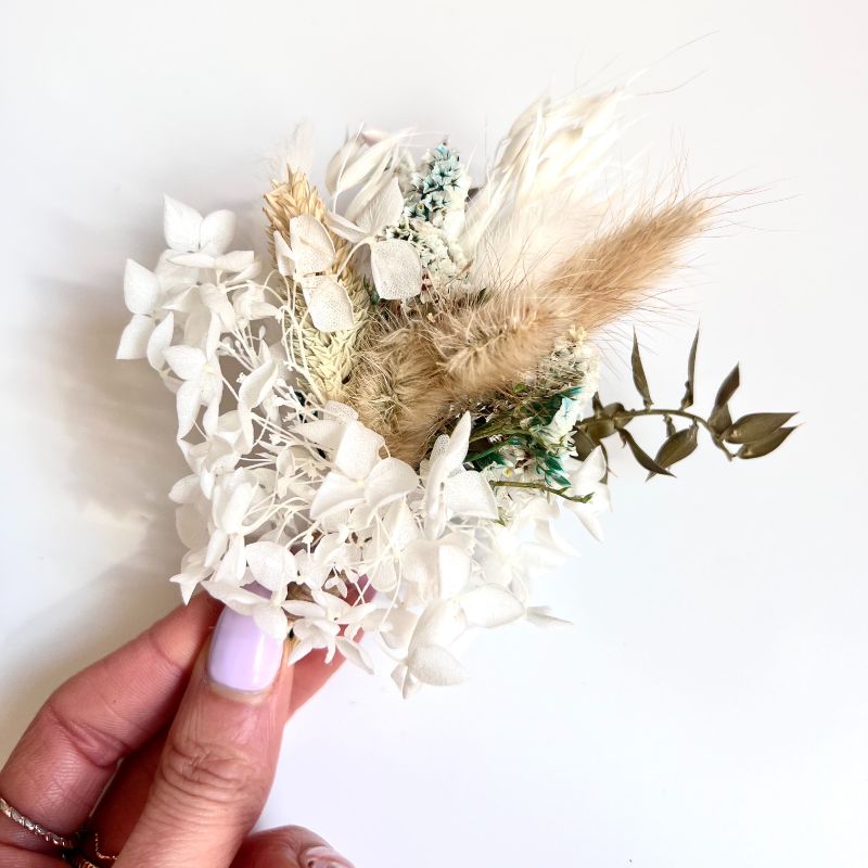 Mini Dried Flower Set for Cakes - Natural Foliage 