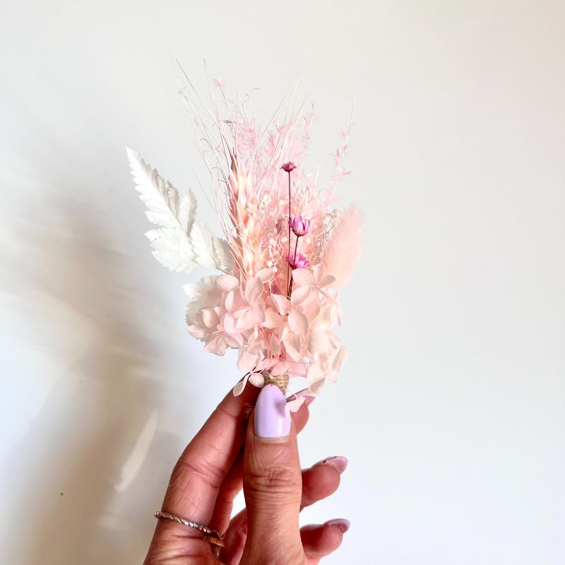 Mini Dried Flower Set for Cakes - Pinks and Whites