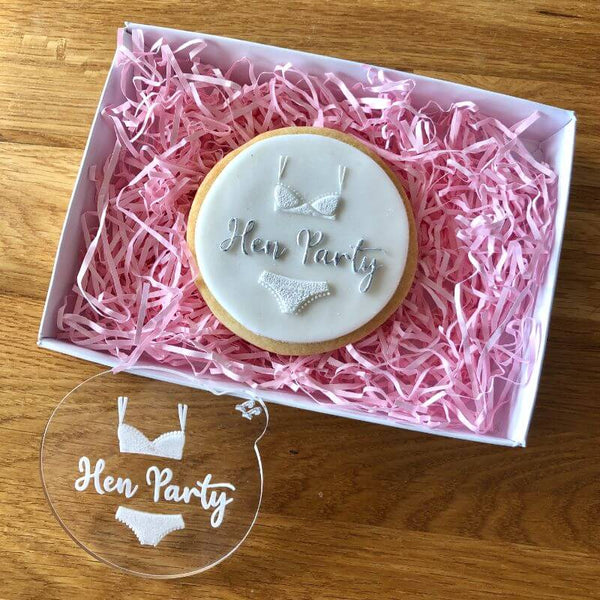Bra and Knickers Hen Party Cookie Embosser