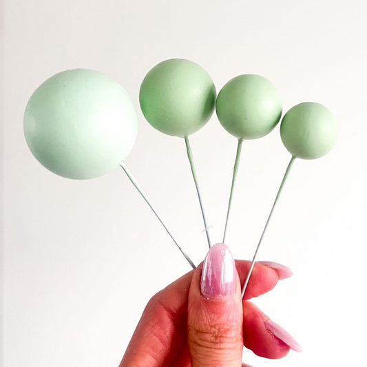 Cake Balls Set of 4 - Light Green