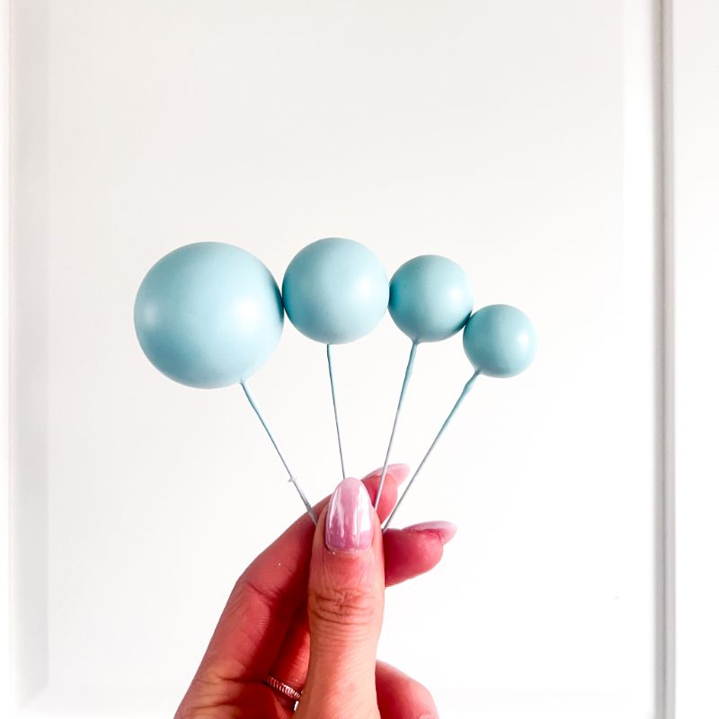 Cake Balls Set of 4 - Light Blue