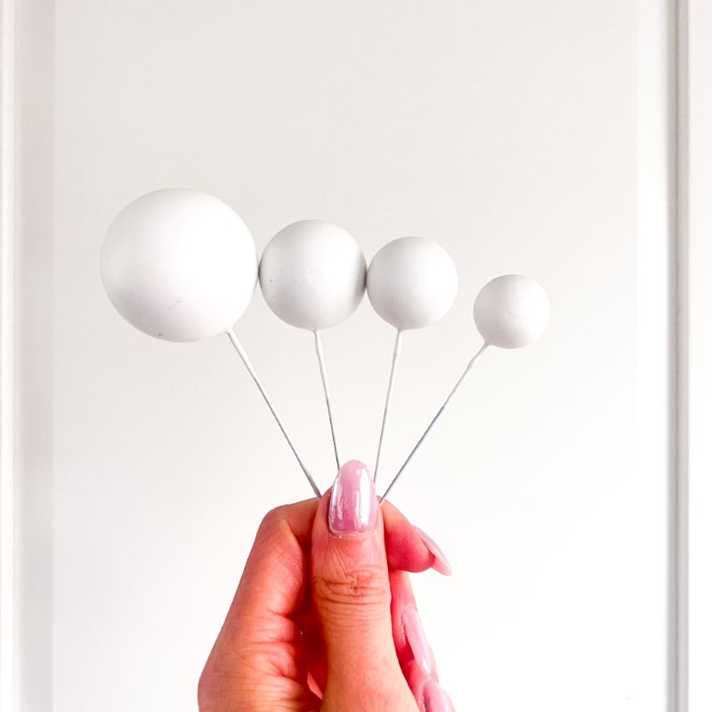 Cake Balls Set of 4 - White