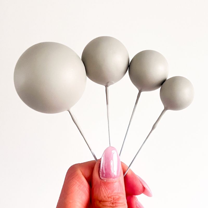 Cake Balls Set of 4 - Light Grey