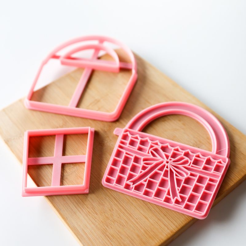 3D Easter Egg Basket Set Cookie Cutter and Stamps