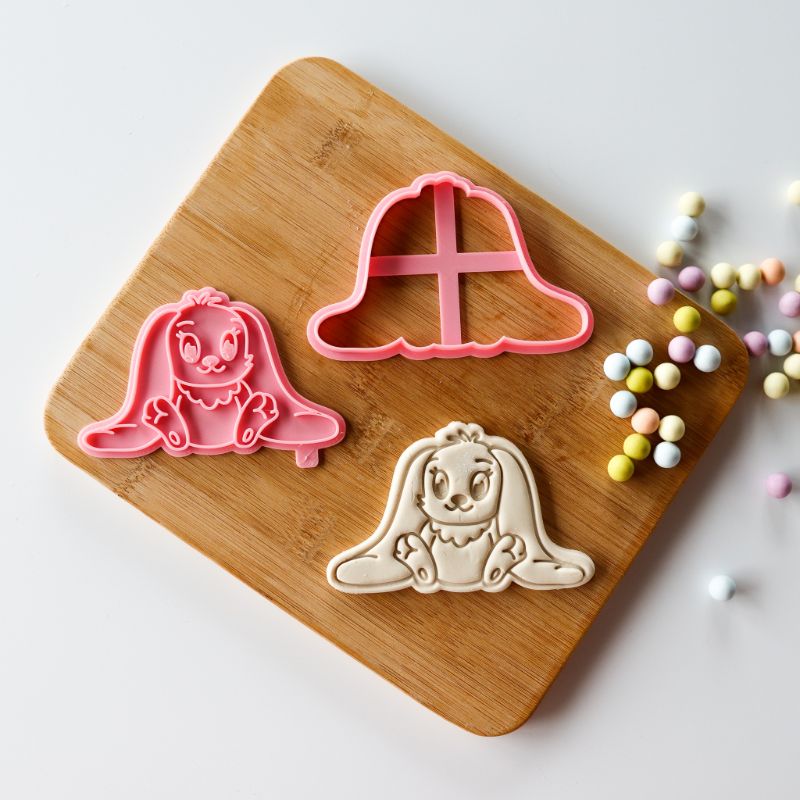 Floppy Eared Bunny Rabbit Easter Cookie Cutter and Stamp