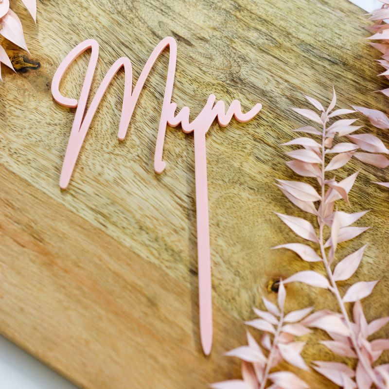 Mum Cake Topper Premium 3mm Acrylic