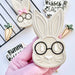Rabbit with Glasses Easter Cookie Cutter and Embosser