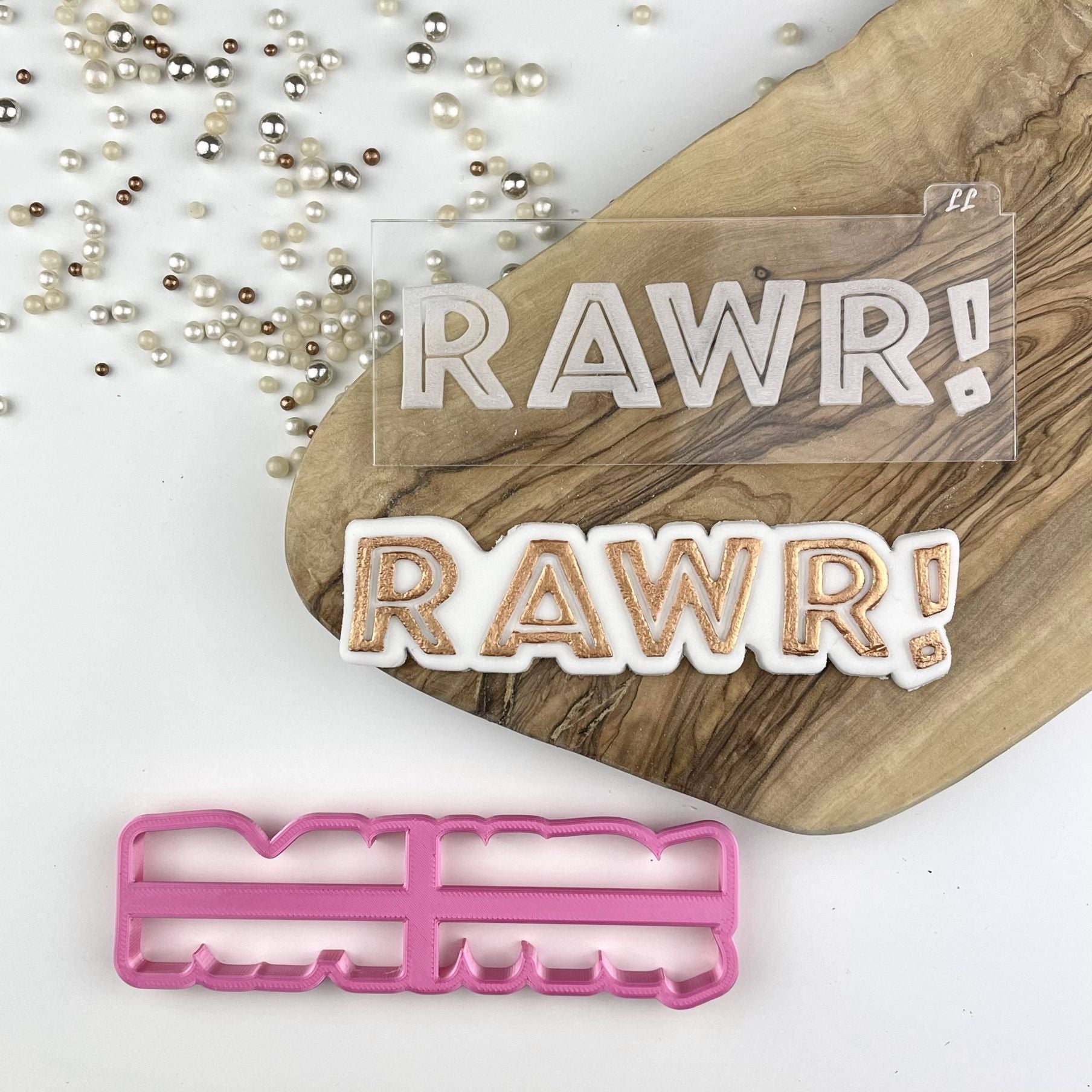 Rawr Dinosaur Cookie Cutter and Embosser