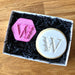 Wedding Floral Initial Letters A-Z Style Cookie Stamp