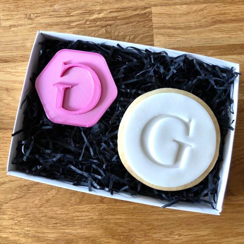 Standard Initial Letter A-Z Style Cookie Stamp