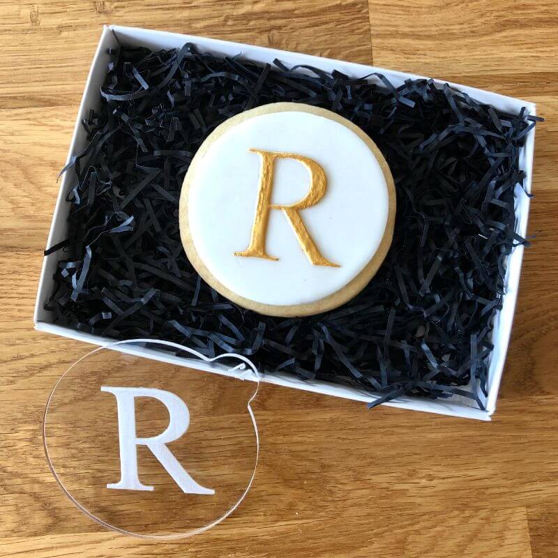 Standard Initial Letter A-Z Style Cookie Embosser