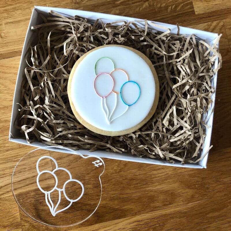 Birthday Balloons Cookie Embosser