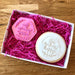 You Make Me Happy in Wreath Leaves Cookie Stamp