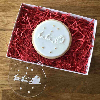 Santa's Sleigh Cookie Embosser