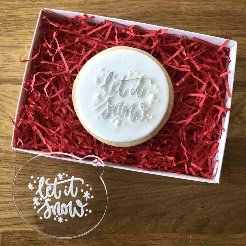 Let It Snow Cookie Embosser