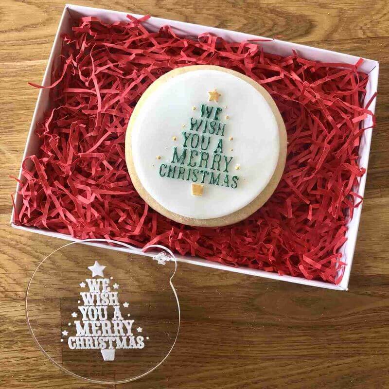 We Wish You A Merry Christmas Cookie Embosser