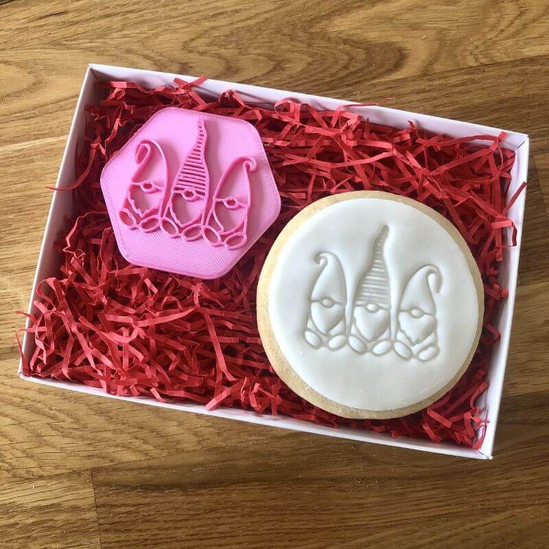 Christmas Gnomes Cookie Stamp
