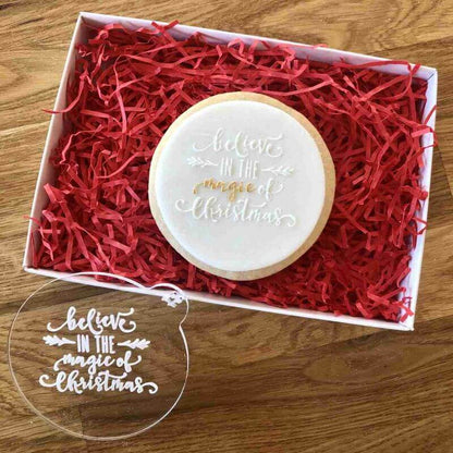 Believe in the Magic of Christmas Cookie Embosser