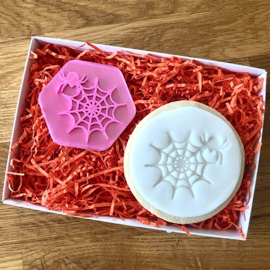 Spider and Web Cookie Stamp