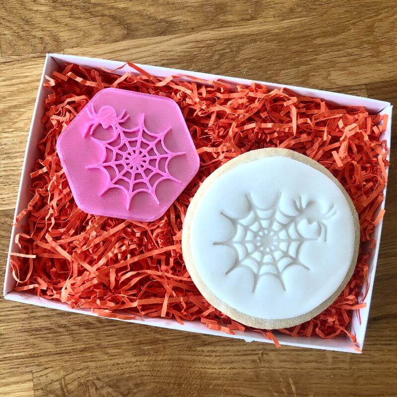 Spider and Web Cookie Stamp