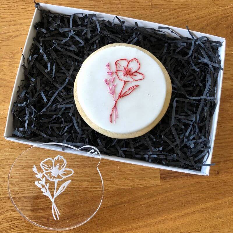 Delicate Wild Flower Cookie Embosser