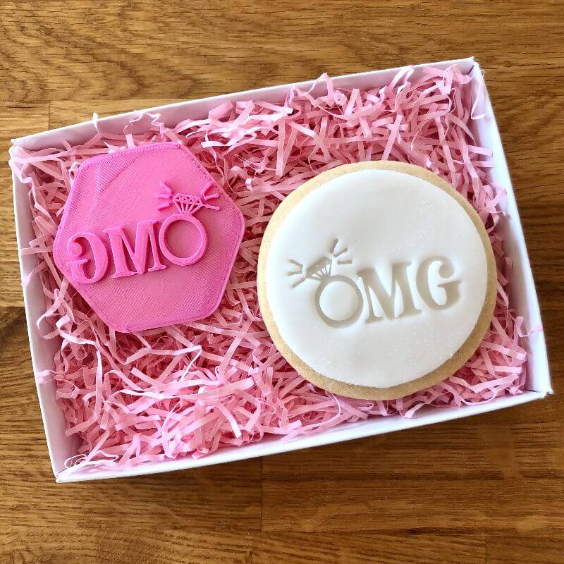 OMG Engagement Cookie Stamp