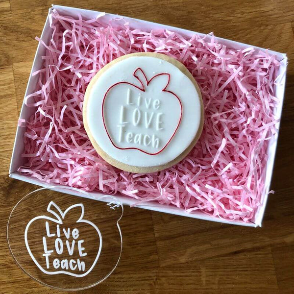 Live Love Teach Cookie Embosser