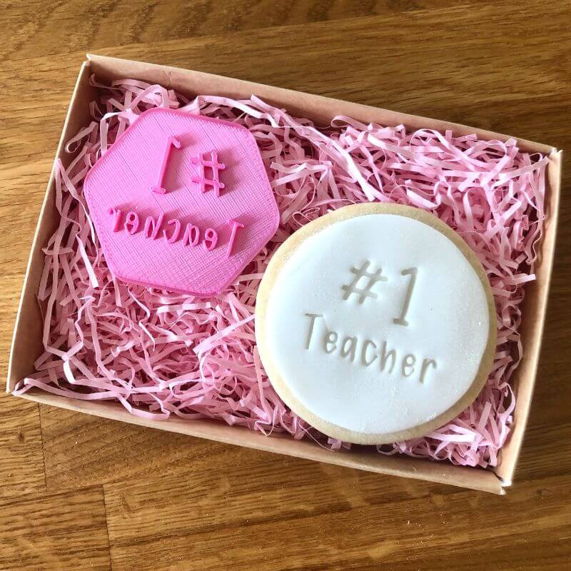 Number #1 Teacher Cookie Stamp