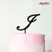 Wedding Initial Letter I Style Acrylic Cake Topper