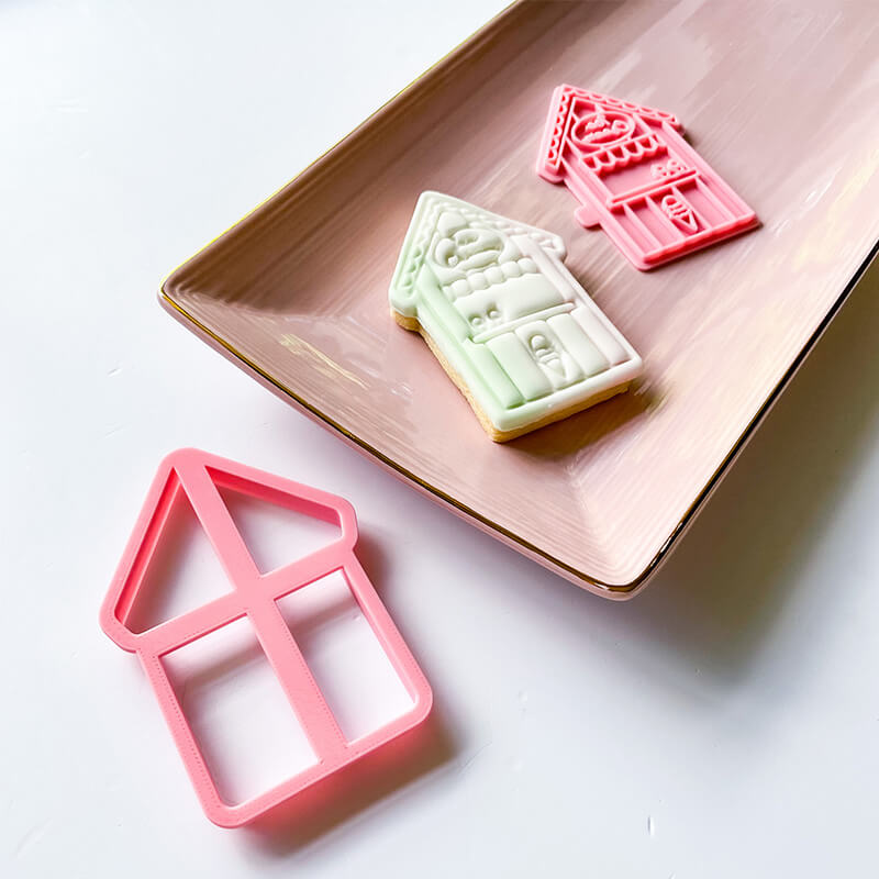 Ice Cream Hut Cookie Cutter and Stamp by Luvelia Louise