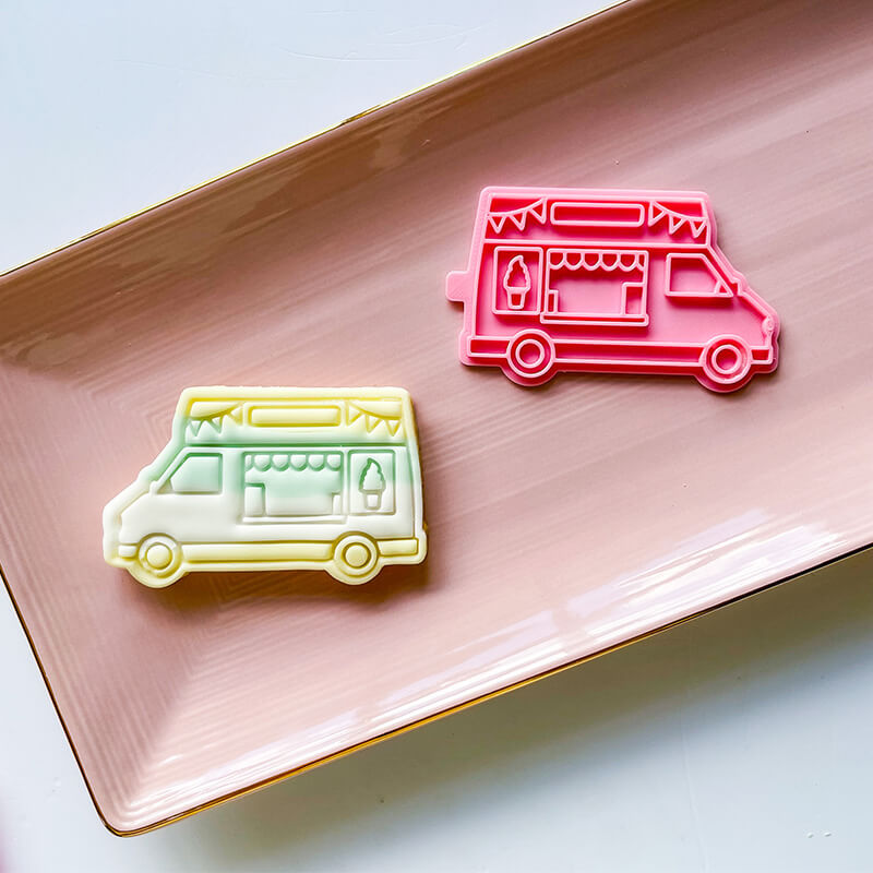 Ice Cream Van Cookie Cutter and Stamp by Luvelia Louise