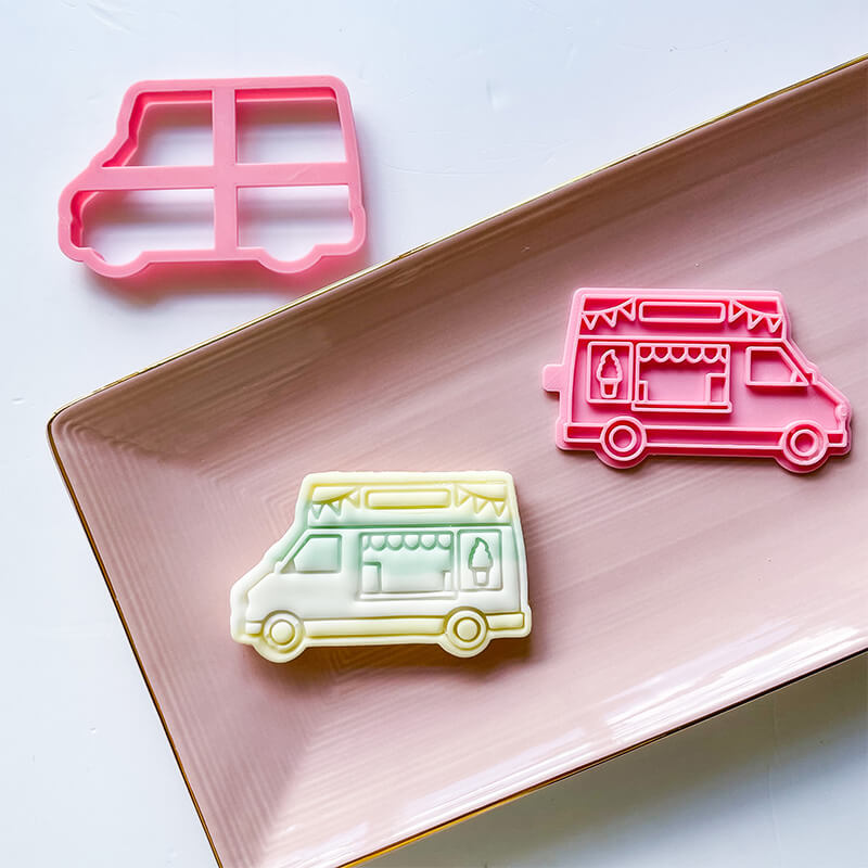 Ice Cream Van Cookie Cutter and Stamp by Luvelia Louise