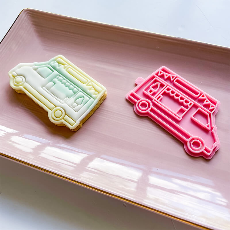 Ice Cream Van Cookie Cutter and Stamp by Luvelia Louise