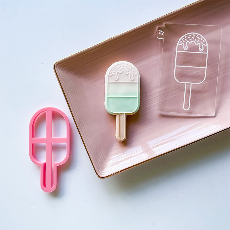 Ice Lolly Cookie Cutter and Embosser by Luvelia Louise