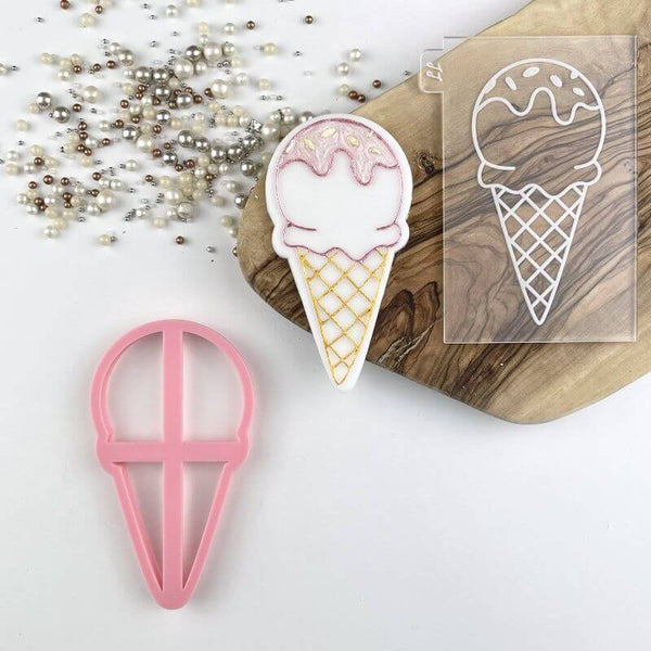 Ice Cream Food and Drink Cookie Cutter and Embosser