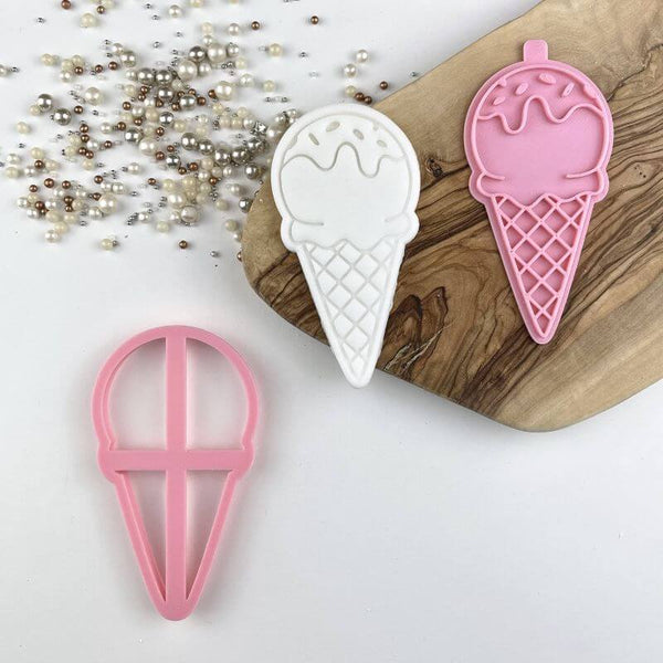 Ice Cream Food and Drink Cookie Cutter and Stamp