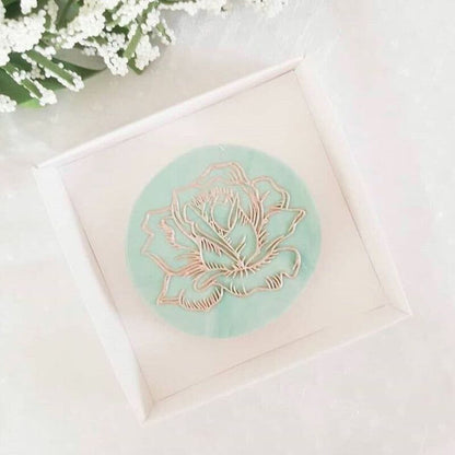 Delicate Rose Flower Cookie Embosser