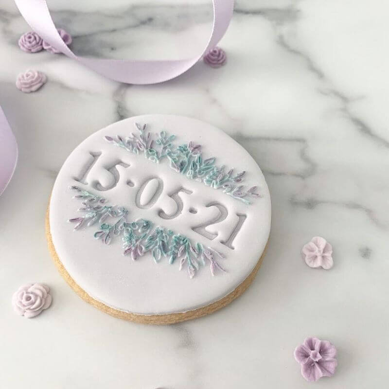 Floral Banner Cookie Embosser