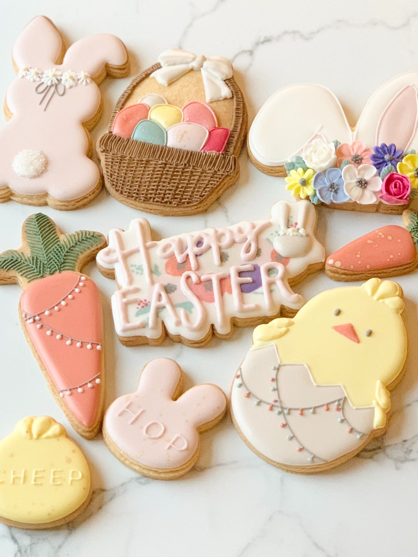 Happy Easter Style 2 with Rabbit Cookie Cutter and Embosser